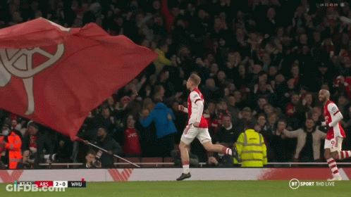 A Soccer Game Is Being Shown On Bt Sport GIF