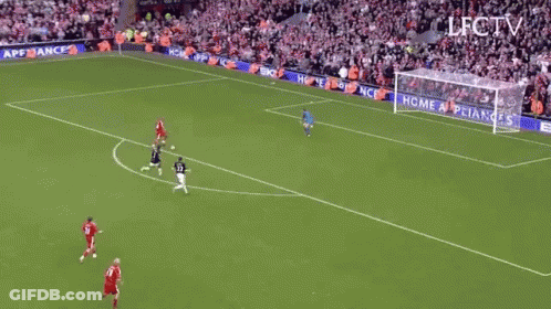 A Soccer Game Is Being Shown On Lfctv GIF