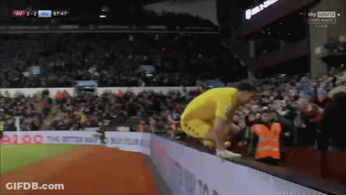 A Soccer Game Is Being Shown On Sky Sports Live GIF