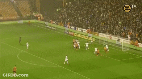 A Soccer Game Is Being Shown On Tv GIF