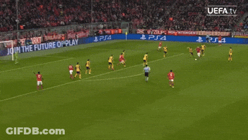 A Soccer Game Is Being Shown On Uefa Tv GIF