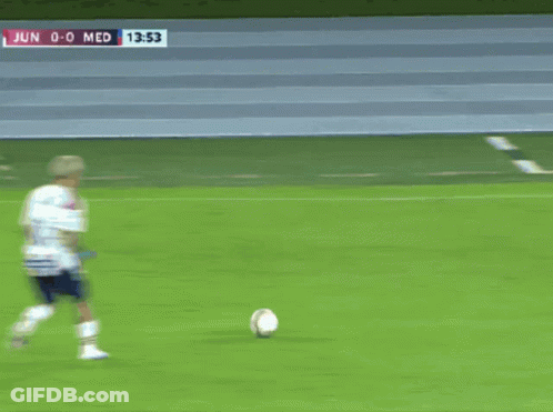 A Soccer Game Is Underway And The Score Is 0-0 Med GIF