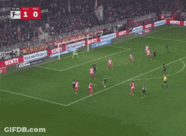 A Soccer Game Is Underway With A Score Of 10 To 0 GIF