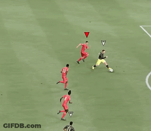 A Soccer Game With The Words Keeper Says No At The Top GIF