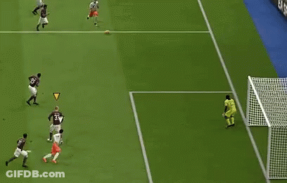 A Soccer Game With The Words What A Save Written Above It GIF
