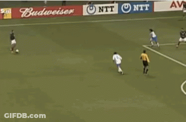 A Soccer Goalie Stands In Front Of A Mcdonald 'S Advertisement GIF