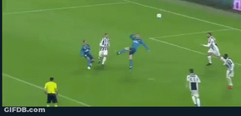 A Soccer Goalie Stands In Front Of An Unicredit Banner GIF
