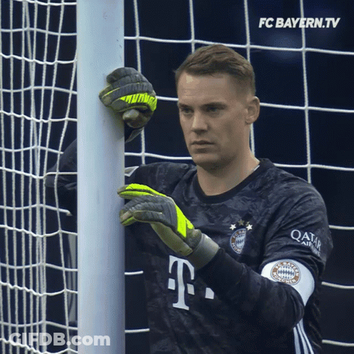 A Soccer Goalie Wearing A Qatar Airlines Jersey GIF