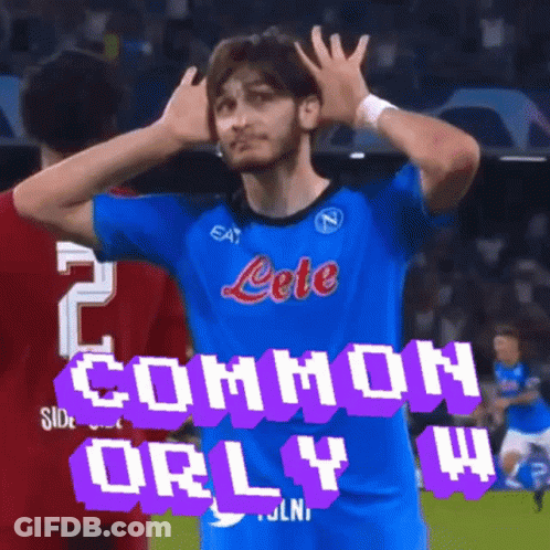 A Soccer Player In A Blue Jersey That Says Lete On It GIF