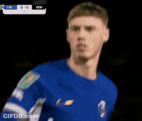 A Soccer Player In A Blue Shirt With The Word New On The Bottom Right GIF