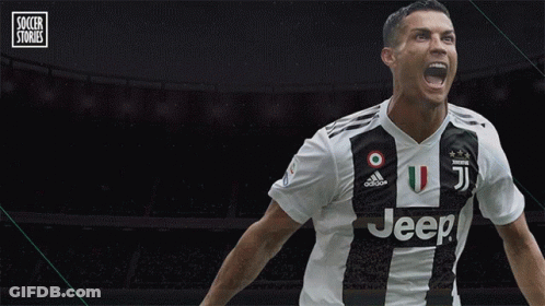 A Soccer Player In A Jeep Jersey Is Screaming GIF