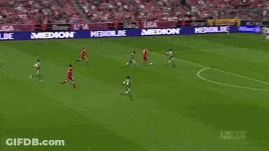 A Soccer Player In A Red Jersey With The Number 10 On It GIF