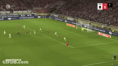 A Soccer Player In A Red Jersey With The Number 11 On It GIF