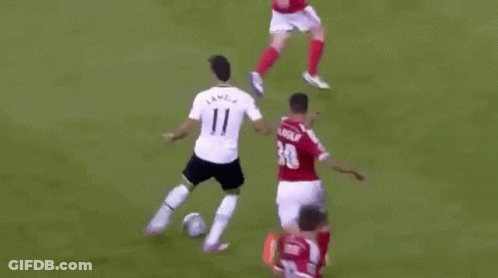 A Soccer Player In A Red Jersey With The Number 16 On It GIF