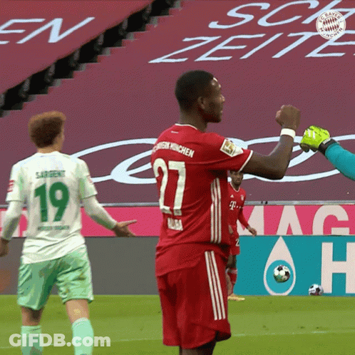 A Soccer Player In A Red Jersey With The Number 27 On It GIF