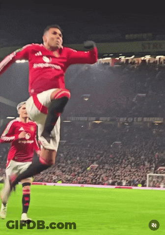 A Soccer Player In A Red Shirt With Snapdragons On It GIF