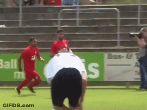 A Soccer Player In A Red Shirt With The Letter W On It GIF