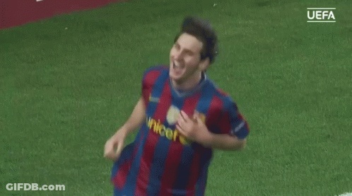 A Soccer Player In A Striped Shirt With The Uefa Logo On The Bottom Right GIF