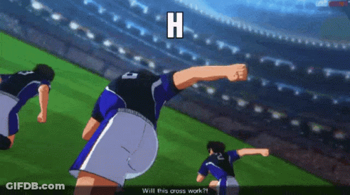 A Soccer Player In A Video Game Says " Will This Cross Work ? " GIF