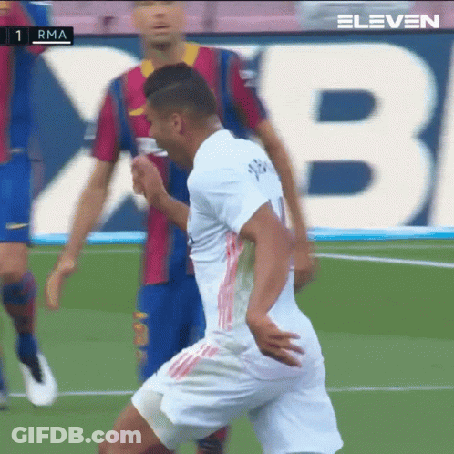A Soccer Player In A White Jersey With The Number 1 On The Back GIF