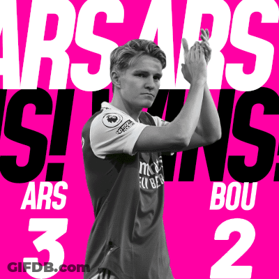 A Soccer Player Is Applauding In Front Of A Pink Background That Says Ars 3 Bou 2 GIF