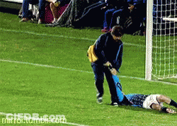 A Soccer Player Is Laying On The Field With A Mirror.tumblr.com Watermark On The Bottom GIF