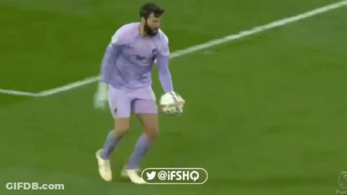 A Soccer Player Is Laying On The Ground With A Twitter Logo In The Corner . GIF