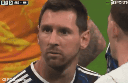 A Soccer Player Is Talking To Another Player With A Sports Logo On The Bottom GIF
