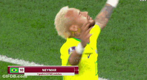 A Soccer Player Named Neymar Has 7 Goals In 12 Fwc Matches GIF