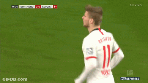 A Soccer Player Named Rb Leipzig Is On The Field GIF