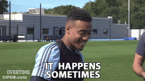 A Soccer Player Says It Happens Sometimes GIF