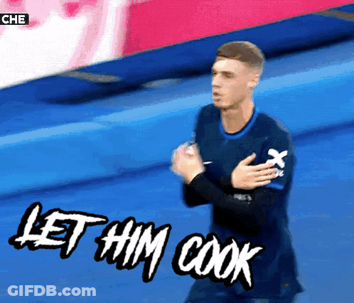 A Soccer Player Says Let Him Cook On The Field GIF