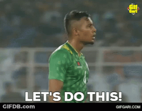 A Soccer Player Says Let 'S Do This In A GIF