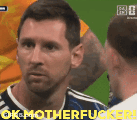A Soccer Player Says Ok Motherfucker While Talking To Another Man GIF