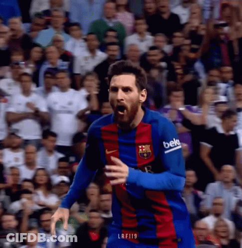 A Soccer Player Wearing A Beko Jersey Is Celebrating A Goal GIF