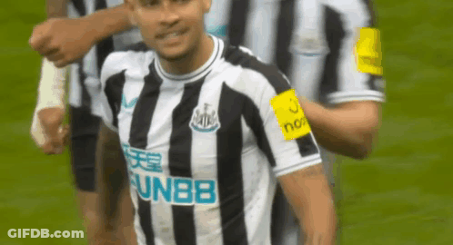 A Soccer Player Wearing A Black And White Striped Shirt With The Word Unbb On The Front GIF