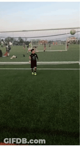 A Soccer Player Wearing A Black Jersey With The Letter C On The Front GIF