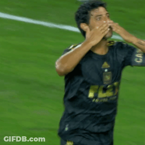 A Soccer Player Wearing A Black Jersey With The Letters Fn On It GIF