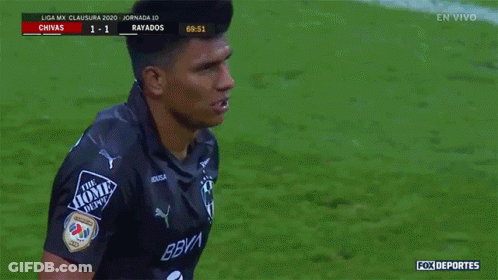 A Soccer Player Wearing A Black Shirt That Says The Home Depot On It GIF