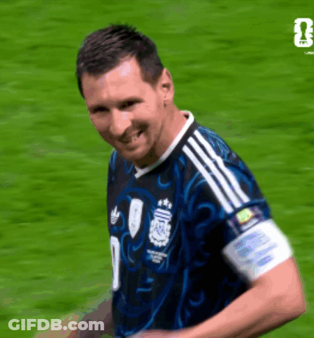 A Soccer Player Wearing A Blue And Black Jersey With The Number 1 On It GIF