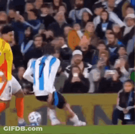 A Soccer Player Wearing A Blue And White Jersey With The Number 1 On It GIF