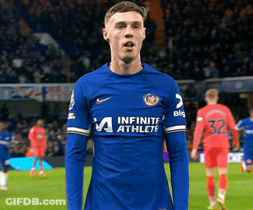 A Soccer Player Wearing A Blue Jersey That Says Infinite Athlete On It GIF