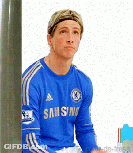 A Soccer Player Wearing A Blue Samsung Shirt GIF