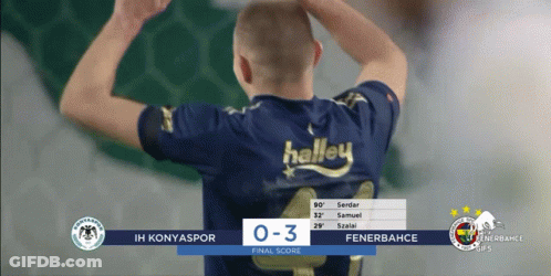 A Soccer Player Wearing A Blue Shirt That Says Halley On It GIF