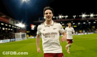 A Soccer Player Wearing A Emirates Fly Better Shirt GIF