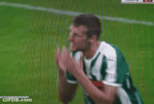 A Soccer Player Wearing A Green And White Jersey With The Word Hoff On The Chest GIF