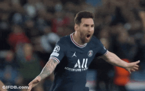 A Soccer Player Wearing A Jersey That Says All GIF