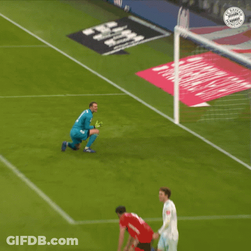 A Soccer Player Wearing A Jersey That Says ' Bayern Munchen ' On It GIF