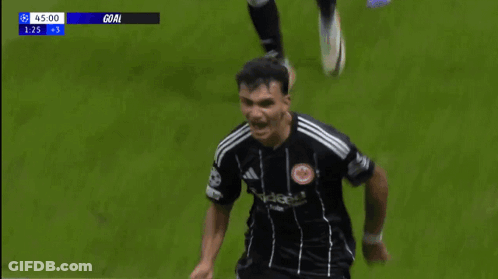A Soccer Player Wearing A Jersey That Says Fingie GIF