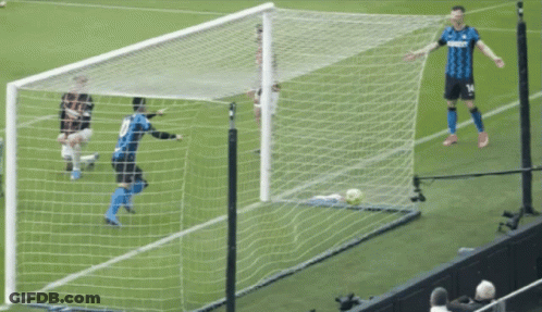 A Soccer Player Wearing A Jersey That Says Inter GIF